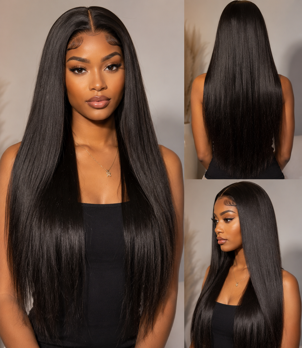 4 boules de tissage 28 pouces lisses plus une closure