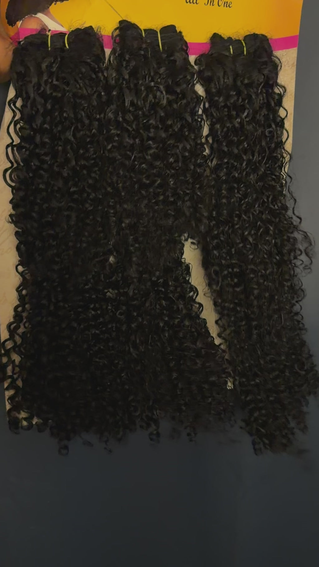 Tissage semi naturel effet mouillé 6 boules 12 pouces prend de l’eau